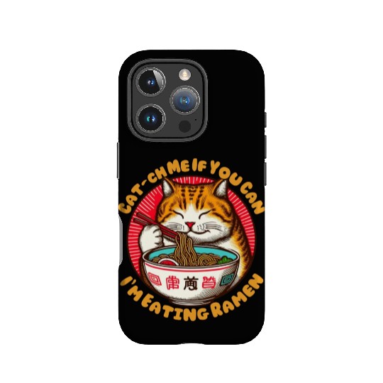 I'm eating Ramen Japanese cat IPhone Cases