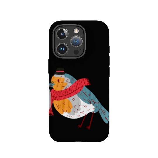 Robin With a Scarf IPhone Cases