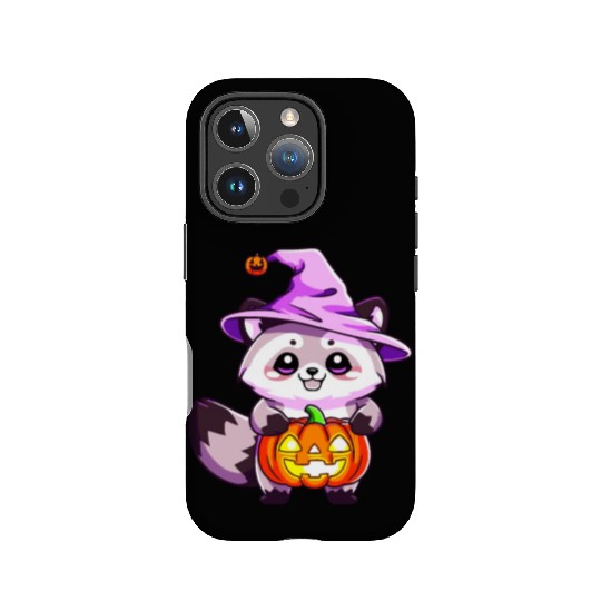 Cute Halloween raccoon IPhone Cases