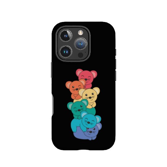 Rainbow Flag Pride Lgbtq Cute Mouse Stack IPhone Cases