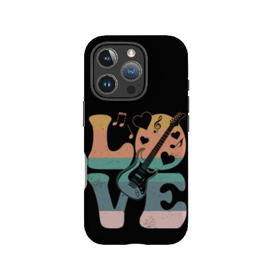 Electric Guitar Guitarist Instrument LOVE IPhone Cases