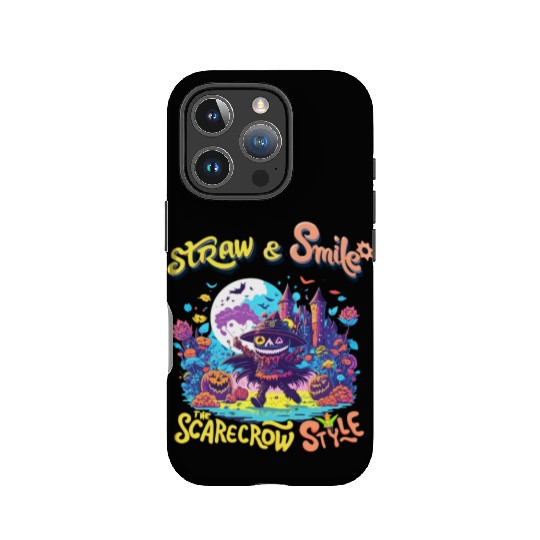 Straw & Smile The Scarecrow Funny Cute Halloween IPhone Cases