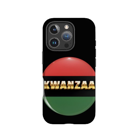 Embracing Kwanzaa: Red, Green, and Black Pride. IPhone Cases