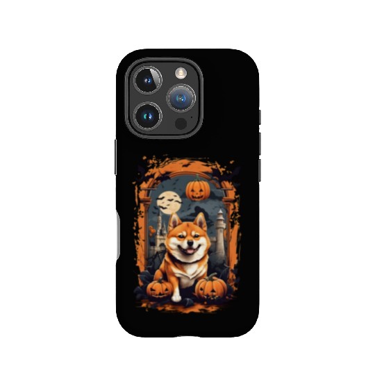 Pumpkin Patch Paws: A Spooktacular Shiba Inu Hallo IPhone Cases