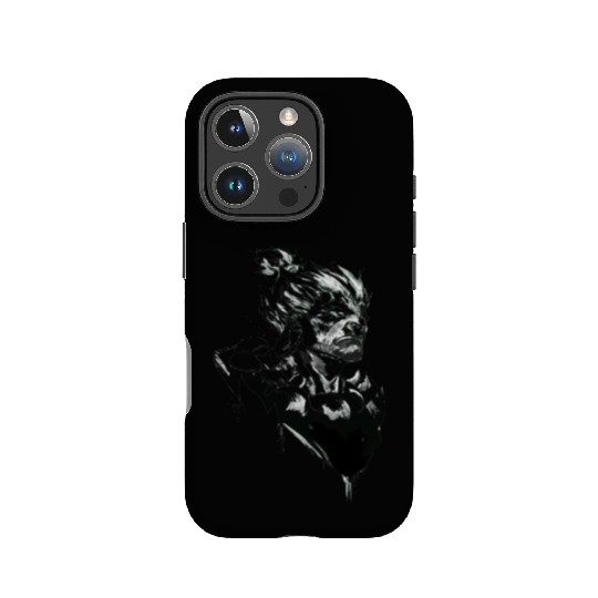 Monochrome Street Fighter: Akuma's Knightly FanAr IPhone Cases
