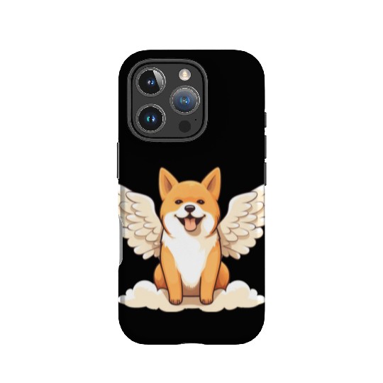 Sweet Shiba Inu angel with wings IPhone Cases