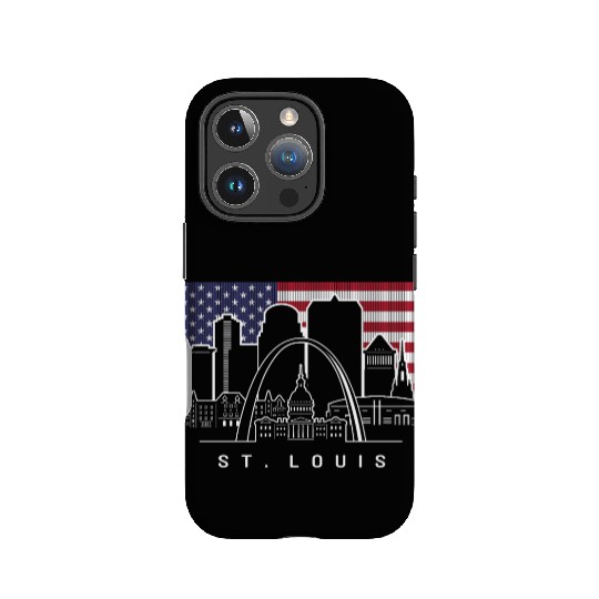 St. Louis Missouri American Flag IPhone Cases