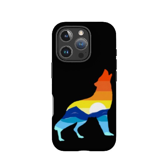 Camping Hiking Retro Mountains Outdoors Camp Wolf IPhone Cases