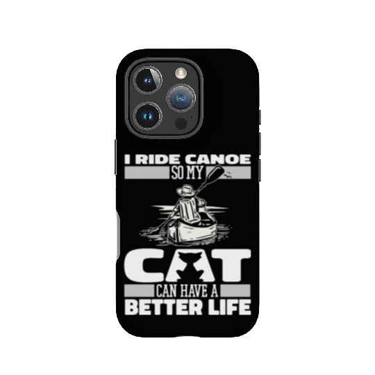 Canoe Canoeing Canoeist Cat IPhone Cases