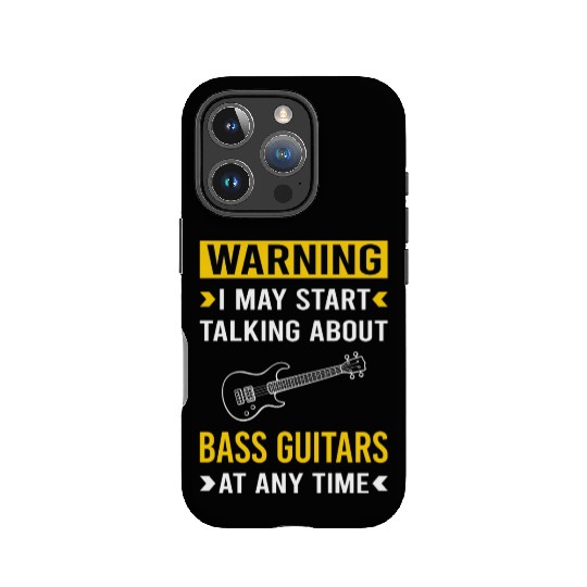 Warning Bass Guitar Guitars Guitarist IPhone Cases