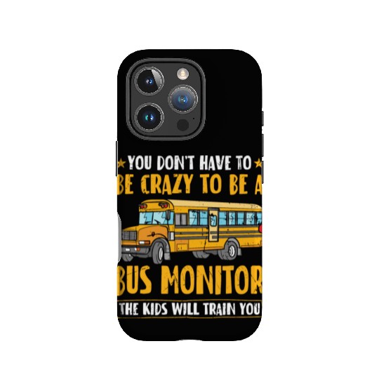 Bus Assistant Back To School Men Women School Bus IPhone Cases