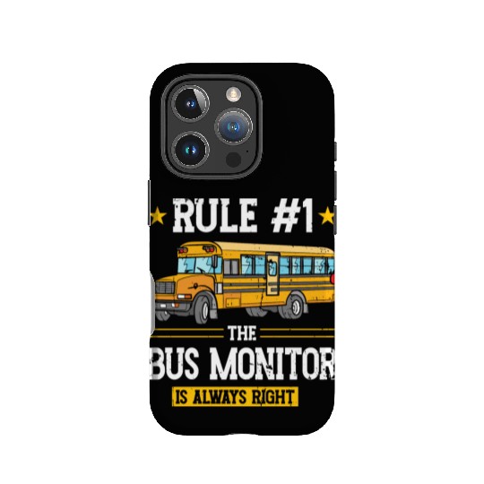 School Bus Aide Back To School Bus Monitor IPhone Cases