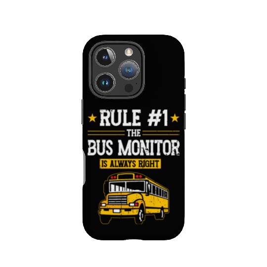 School Bus Aide Women Back To School Bus Monitor IPhone Cases