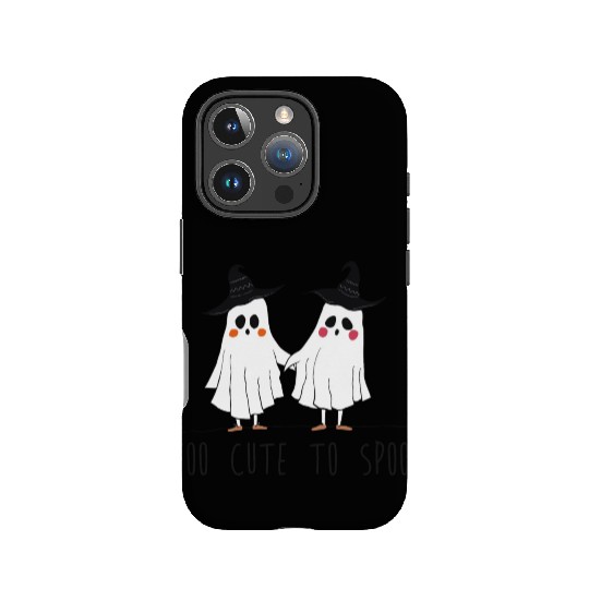 too cute to spook halloween trick or treat to cute IPhone Cases