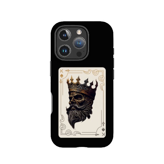 Creepy Card Game King Spades Poker Nightmare IPhone Cases