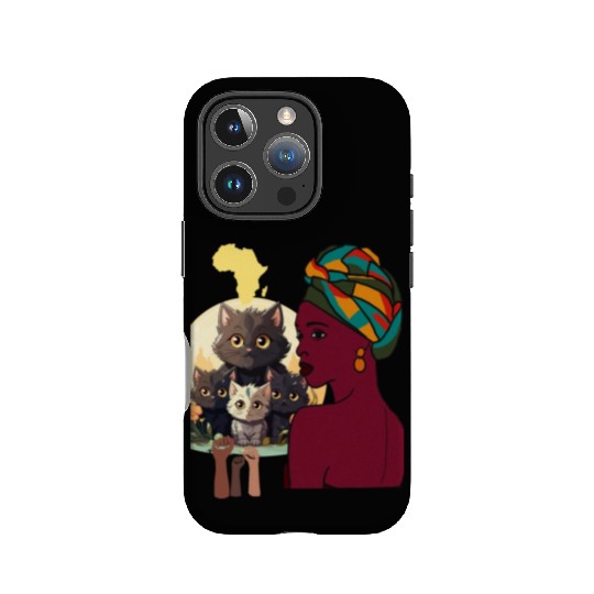 BLACK HISTORY CAT IPhone Cases