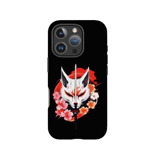 Kitsune Fox Maske Kumiho Samurai Japan Anime IPhone Cases