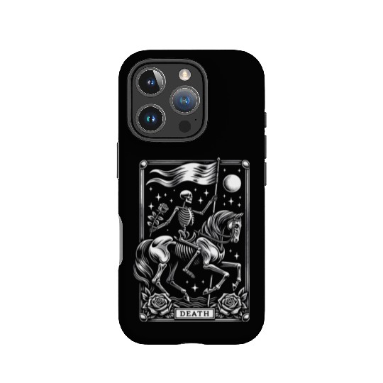 Death Tarot Card Horror Design IPhone Cases