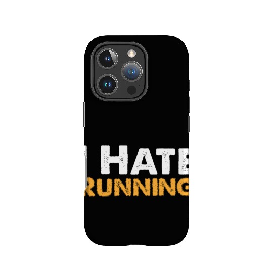 Mens I Hate Running IPhone Cases Funny Sarcastic