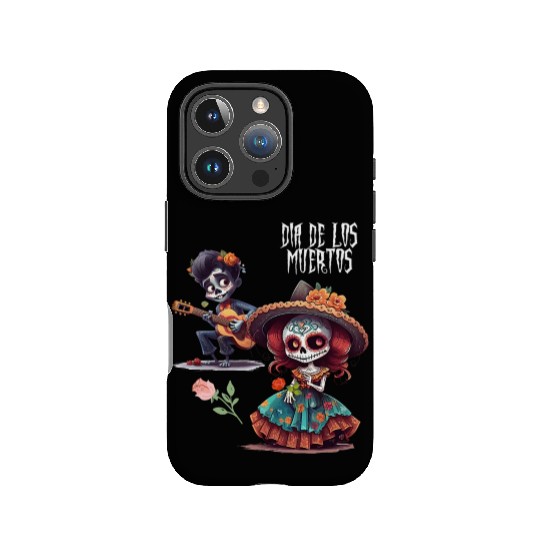 Vintage Mexican Day of the Dead skeleton Art IPhone Cases