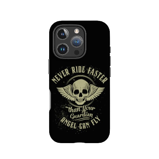 Never Ride Faster Than Motorcycle Graphic IPhone Cases