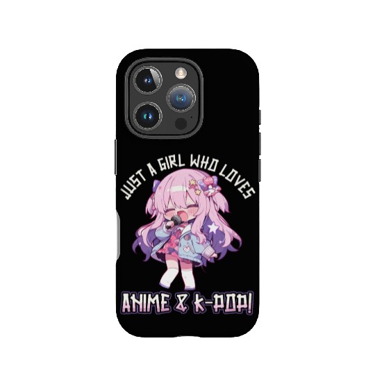 Just a Girl who loves Anime and K-Pop IPhone Cases