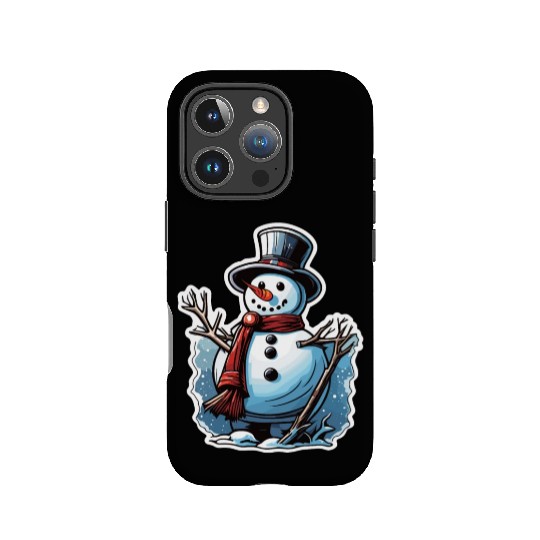 Snowman / Winter / Snowflake / White / Frosti IPhone Cases