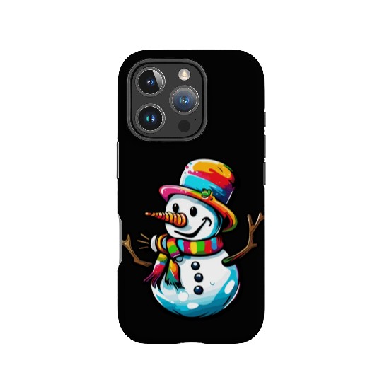 Snowman / Winter / Snowflake / White / Frosti IPhone Cases