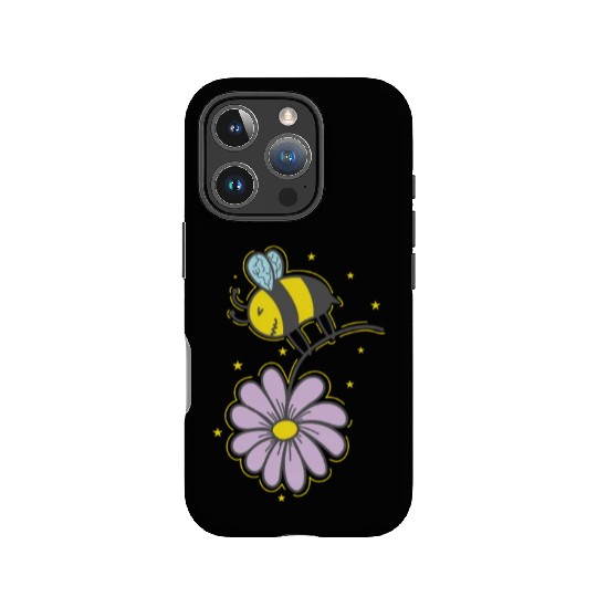 Bee with Flower Animals Nature Honey IPhone Cases