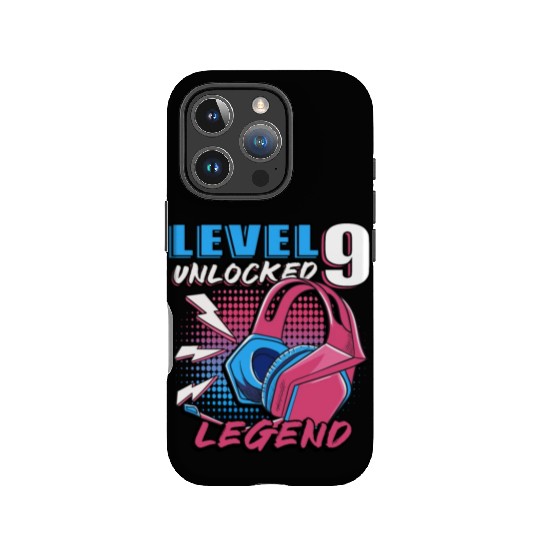 9th birthday level 9 gamer gift IPhone Cases