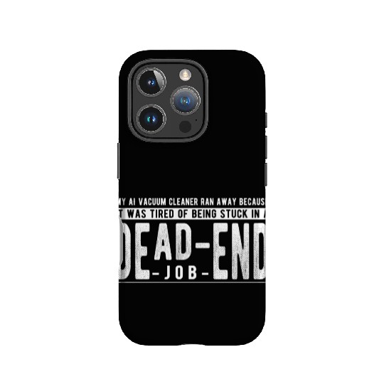 My AI vacuum cleaner ran away IPhone Cases