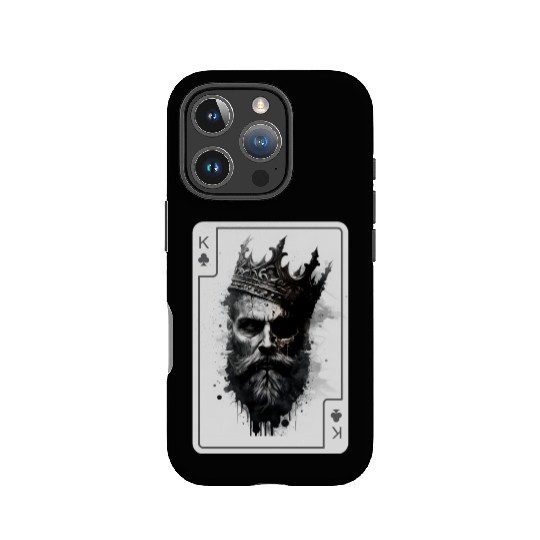 King Gothic Poker Card Game Horror Creepy IPhone Cases