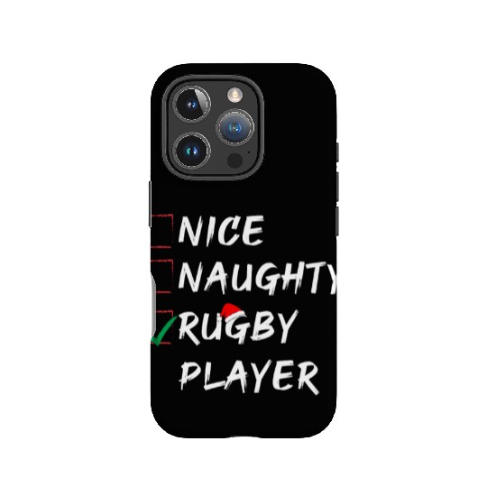 Nice Naughty Rugby Player List , Funny Christmas IPhone Cases