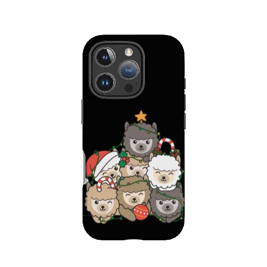 Alpaca Christmas Tree Funny Animal Christmas IPhone Cases