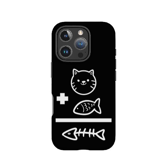 Cat Fish Bone Angler IPhone Cases