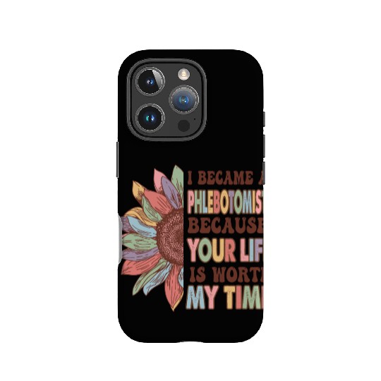 Phlebotomist Rainbow Leopard Print Face IPhone Cases