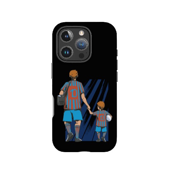 Father And Son Soccer Fans IPhone Cases