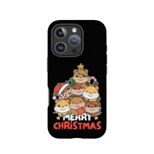 Hamster Christmas Tree Merry Christmas IPhone Cases