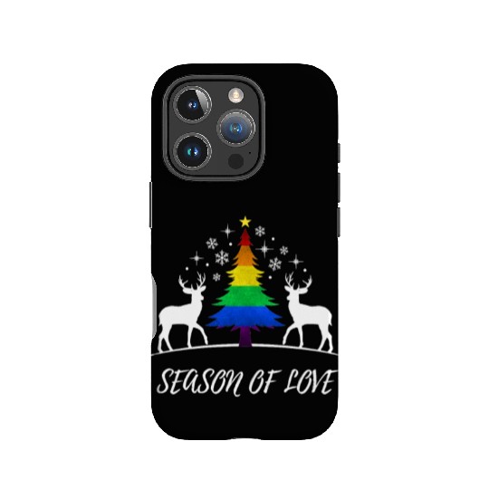 Gay Christmas Tree Gay Couple Season Of Love IPhone Cases