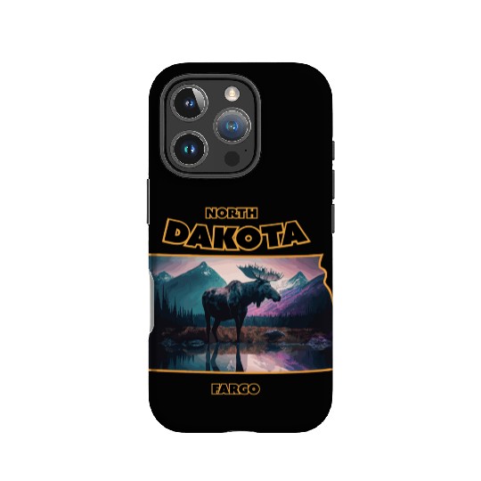 North Dakota - Moose IPhone Cases