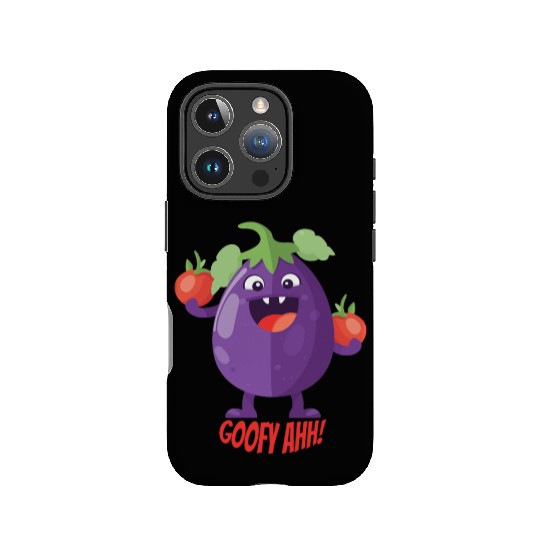 Eggplant Tomato Party Goofy Ahh IPhone Cases