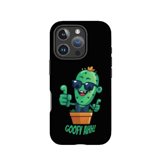 Fun Cactus Character Goofy Ahh IPhone Cases