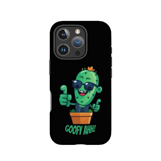 Fun Cactus Character Goofy Ahh IPhone Cases