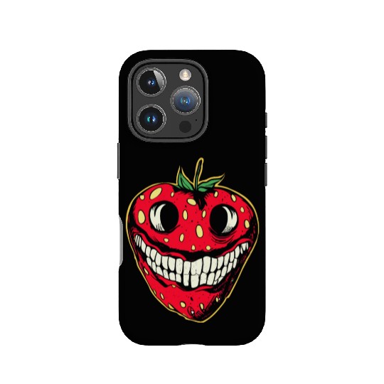 Strawberry Jack-o-lantern IPhone Cases