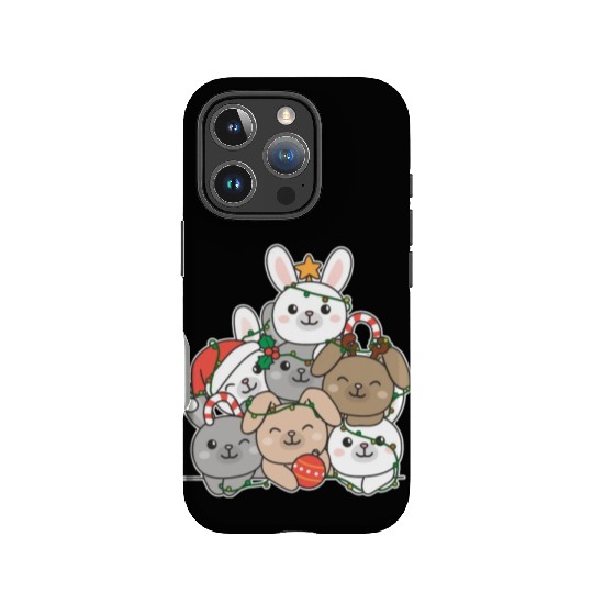 Bunny Christmas Tree Funny Animal Christmas IPhone Cases
