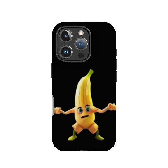 Video game character with a banana IPhone Cases