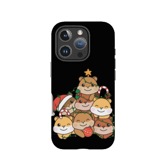 Hamster Christmas Tree Funny Animal Christmas IPhone Cases