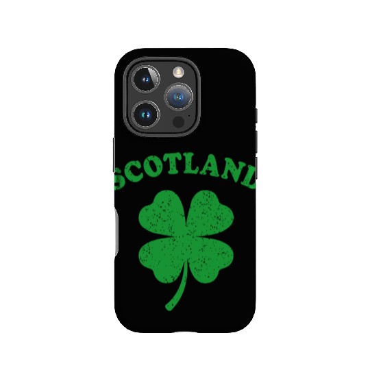 Scotland Green Clover leaves IPhone Cases