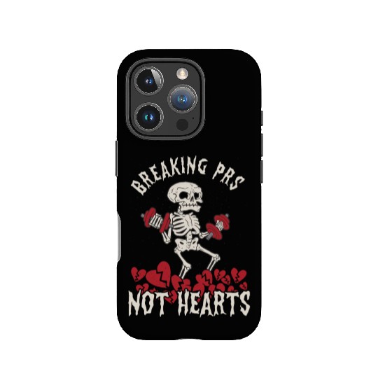 Anti Valentine´s Day Broken Heart Powerlifting Gym IPhone Cases