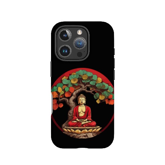 Buddha Under Reggae Colored Bodhi Tree IPhone Cases
